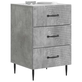 Nachttisch Betongrau 43 x 41 x 66,5 cm Holzwerkstoff