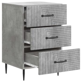 Nachttisch Betongrau 43 x 41 x 66,5 cm Holzwerkstoff