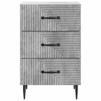 Nachttisch Betongrau 43 x 41 x 66,5 cm Holzwerkstoff