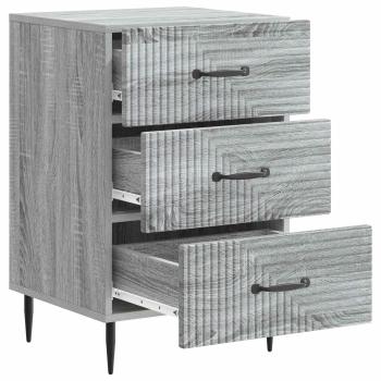 Nachttisch Graues Sonoma 43 x 41 x 66,5 cm Holzwerkstoff