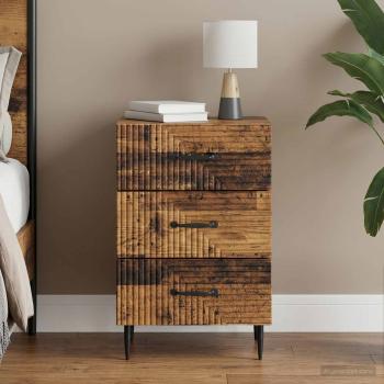 ARDEBO.de - Nachttisch Altholz 43 x 41 x 66,5 cm Holzwerkstoff