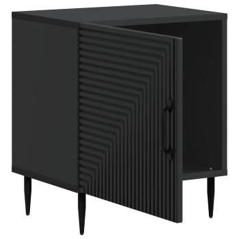 Nachttisch Schwarz 43 x 34,5 x 50 cm Holzwerkstoff