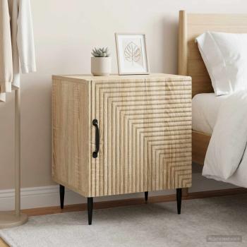 ARDEBO.de - Nachttisch 2 stk. Sonoma-Eiche 43 x 34,5 x 50 cm Holzwerkstoff