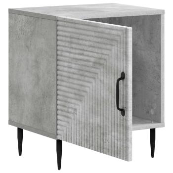 Nachttisch Betongrau 43 x 34,5 x 50 cm Holzwerkstoff