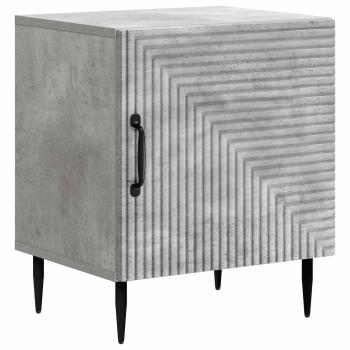 Nachttisch 2 stk. Betongrau 43 x 34,5 x 50 cm Holzwerkstoff