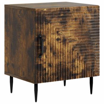 Nachttisch 2 stk. Ger?ucherte Eiche 43 x 34,5 x 50 cm