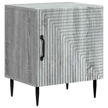 Nachttisch 2 stk. Graues Sonoma 43 x 34,5 x 50 cm Holzwerkstoff