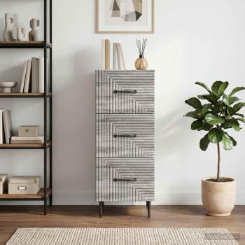 ARDEBO.de - Schubladenschrank Graues Sonoma 33 x 34,5 x 89,5 cm