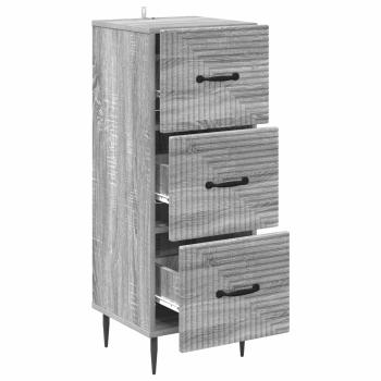 Schubladenschrank Graues Sonoma 33 x 34,5 x 89,5 cm
