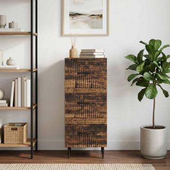 ARDEBO.de - Schubladenschrank Altholz 33 x 34,5 x 89,5 cm Holzwerkstoff