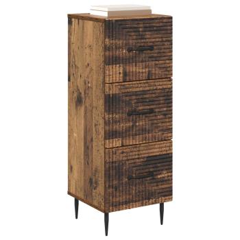 Schubladenschrank Altholz 33 x 34,5 x 89,5 cm Holzwerkstoff