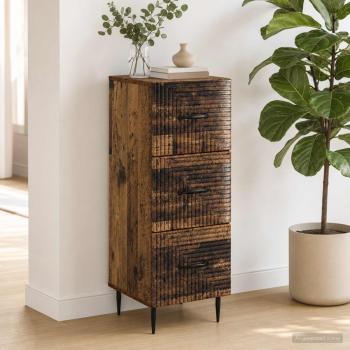 Schubladenschrank Altholz 33 x 34,5 x 89,5 cm Holzwerkstoff