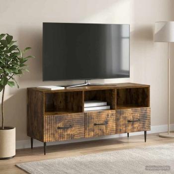 ARDEBO.de - TV-Schränk Geräucherte Eiche 102 x 34,5 x 50 cm Holzwerkstoff