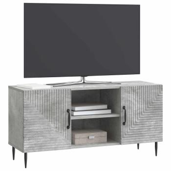 TV-Schränk Betongrau 102 x 34,5 x 50 cm Holzwerkstoff