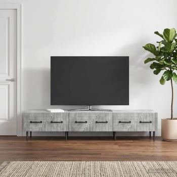 ARDEBO.de - TV-Schränk Betongrau 147 x 34,5 x 30 cm Holzwerkstoff
