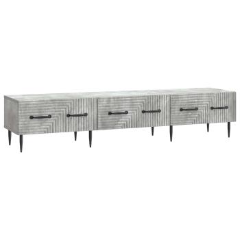 TV-Schränk Betongrau 147 x 34,5 x 30 cm Holzwerkstoff