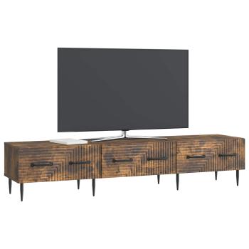 TV-Schränk Geräucherte Eiche 147 x 34,5 x 30 cm Holzwerkstoff
