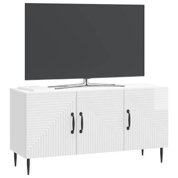 TV-Schränk Hochglanz Weiß 99 x 34,5 x 50 cm Holzwerkstoff