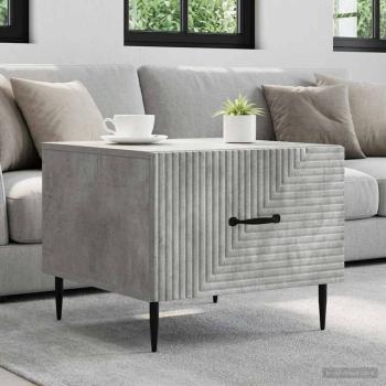ARDEBO.de - Couchtisch Betongrau 49 x 50 x 40 cm Holzwerkstoff