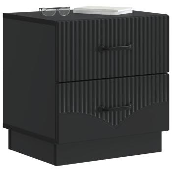 Nachttisch 2 stk. Schwarz 43 x 34,5 x 44,5 cm Holzwerkstoff