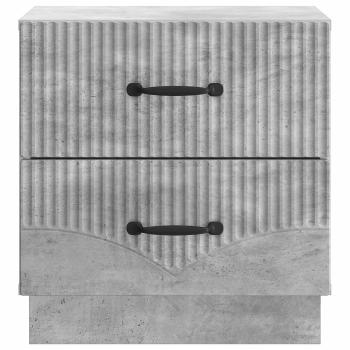 Nachttisch Betongrau 43 x 34,5 x 44,5 cm Holzwerkstoff