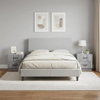 Nachttisch 2 stk. Graues Sonoma 43 x 34,5 x 44,5 cm