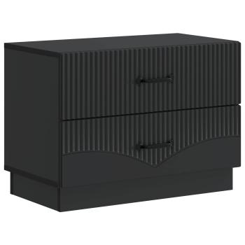 Nachttisch Schwarz 62 x 34,5 x 44,5 cm Holzwerkstoff