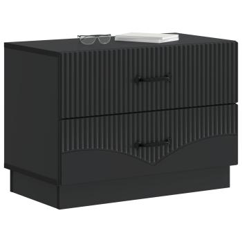 Nachttisch Schwarz 62 x 34,5 x 44,5 cm Holzwerkstoff