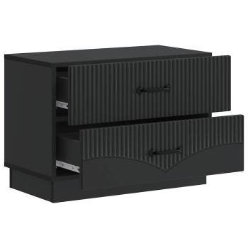 Nachttisch Schwarz 62 x 34,5 x 44,5 cm Holzwerkstoff