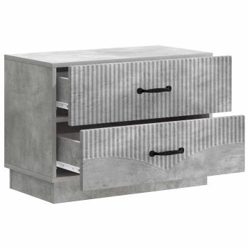 Nachttisch Betongrau 62 x 34,5 x 44,5 cm Holzwerkstoff