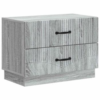 Nachttisch Sonoma-Grau 62 x 34,5 x 44,5 cm Holzwerkstoff