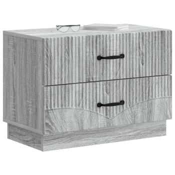 Nachttisch Sonoma-Grau 62 x 34,5 x 44,5 cm Holzwerkstoff