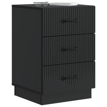 Nachttisch Schwarz 43 x 41 x 63,5 cm Holzwerkstoff