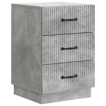 Nachttisch Betongrau 43 x 41 x 63,5 cm Holzwerkstoff