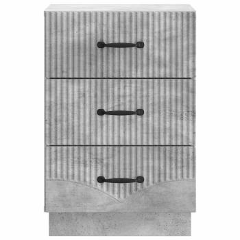 Nachttisch Betongrau 43 x 41 x 63,5 cm Holzwerkstoff