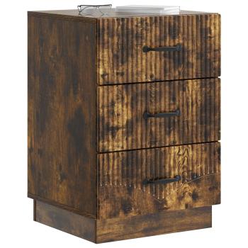 Nachttisch Geräucherte Eiche 43 x 41 x 63,5 cm Holzwerkstoff