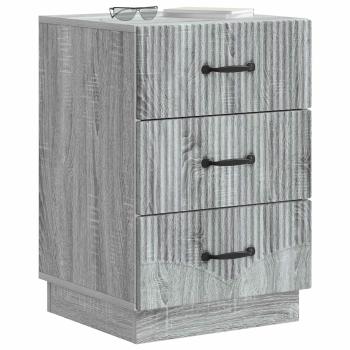 Nachttisch Graues Sonoma 43 x 41 x 63,5 cm Holzwerkstoff