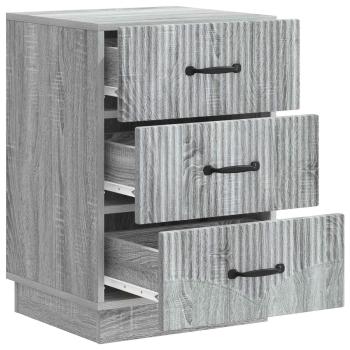Nachttisch Graues Sonoma 43 x 41 x 63,5 cm Holzwerkstoff