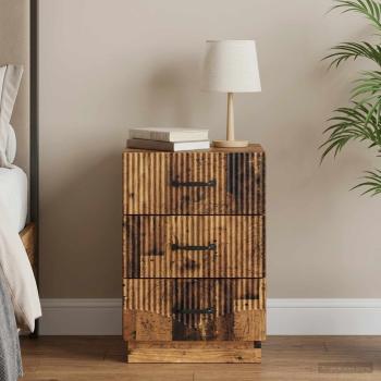 ARDEBO.de - Nachttisch Altholz 43 x 41 x 63,5 cm Holzwerkstoff