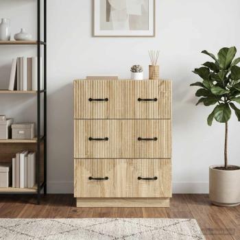 Schubladenschrank Sonoma-Eiche 66 x 34,5 x 87 cm Holzwerkstoff