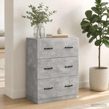 Schubladenschrank Betongrau 66 x 34,5 x 87 cm Holzwerkstoff