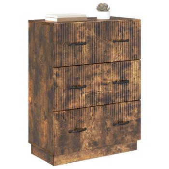 Schubladenschrank Geräucherte Eiche 66 x 34,5 x 87 cm