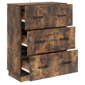 Schubladenschrank Geräucherte Eiche 66 x 34,5 x 87 cm