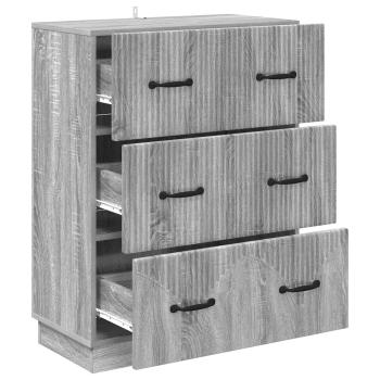 Schubladenschrank Graues Sonoma 66 x 34,5 x 87 cm Holzwerkstoff