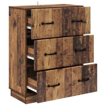 Schubladenschrank Altholz 66 x 34,5 x 87 cm Holzwerkstoff
