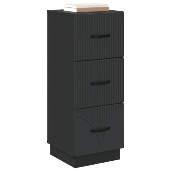 Schubladenschrank 33 x 34,5 x 87 cm Holzwerkstoff Schwarz