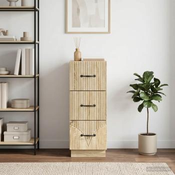 ARDEBO.de - Schubladenschrank 33 x 34,5 x 87 cm Holzwerkstoff Sonoma-Eiche