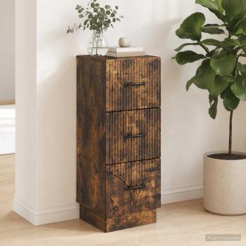 Schubladenschrank 33 x 34,5 x 87 cm Holzwerkstoff R?uchereiche