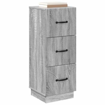 Schubladenschrank 33 x 34,5 x 87 cm Holzwerkstoff Sonoma-Grau