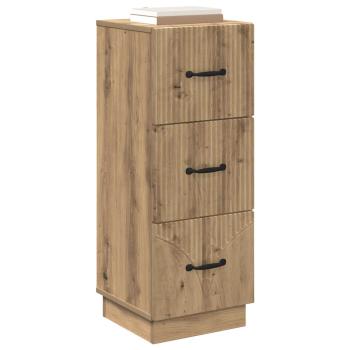 Schubladenschrank 33 x 34,5 x 87 cm Holzwerkstoff Artisan-Eiche